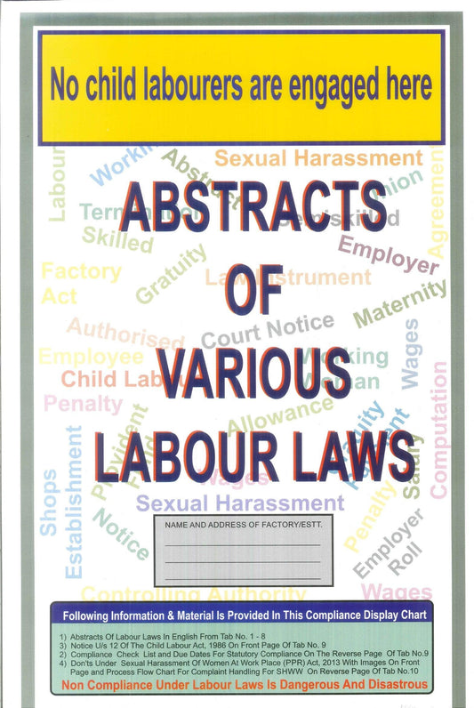Abstracts of Various Labour Laws other than State of Maharashtra (English Only)