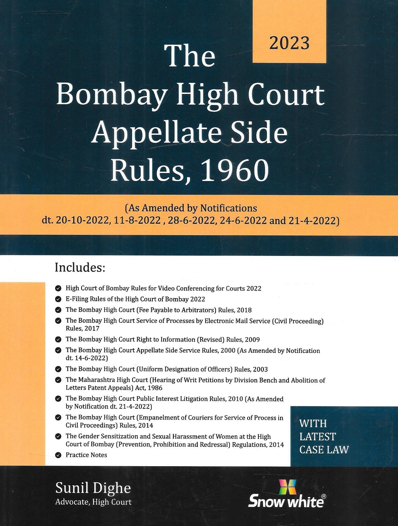 The Bombay High Court Appellate Side Rules, 1960