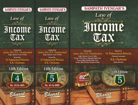 Sampath Iyengar's Law of Income Tax (13th Edition), 2022 Volumes 1 to 6