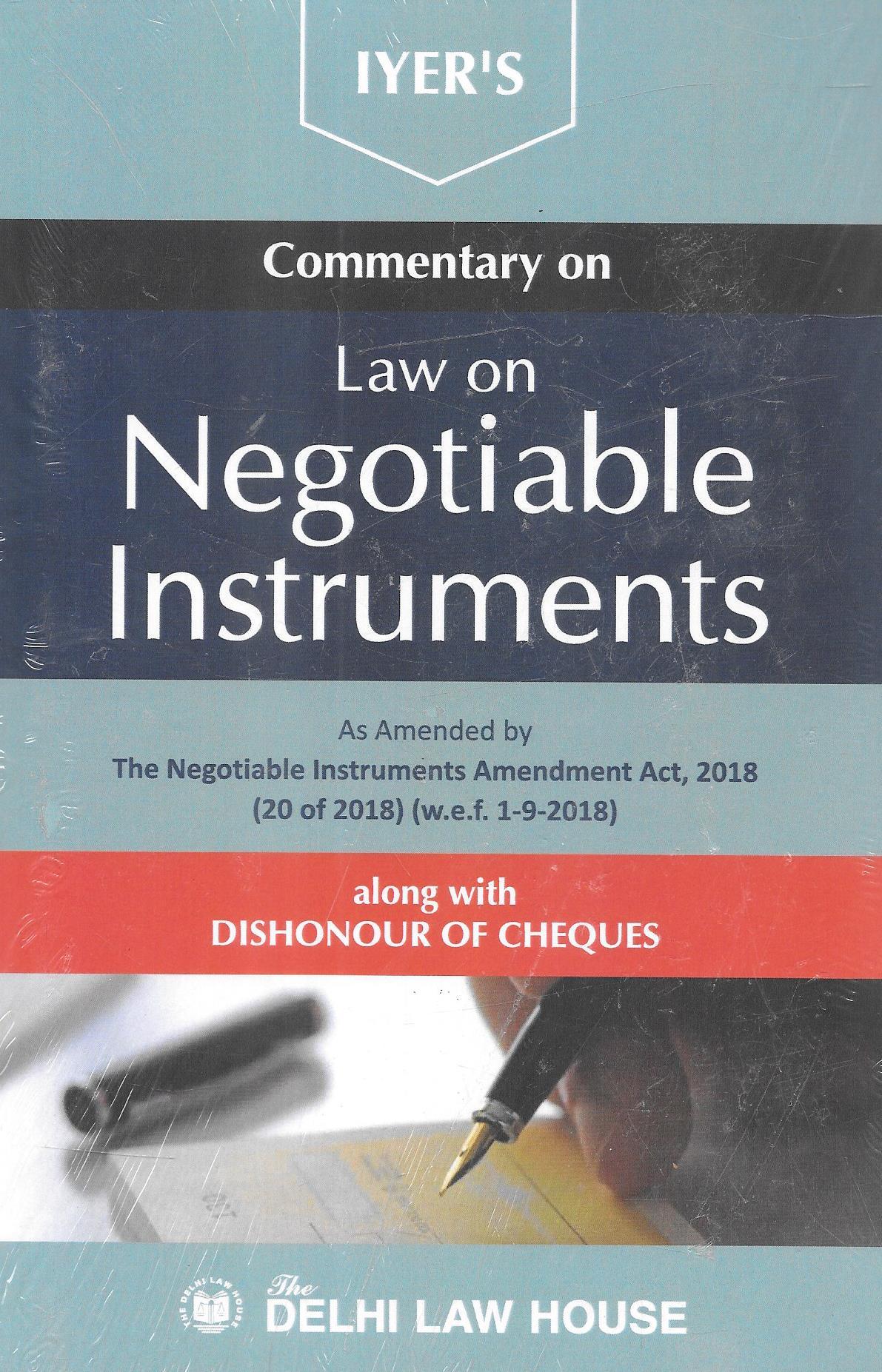 Commentary on Law on Negotiable Instruments