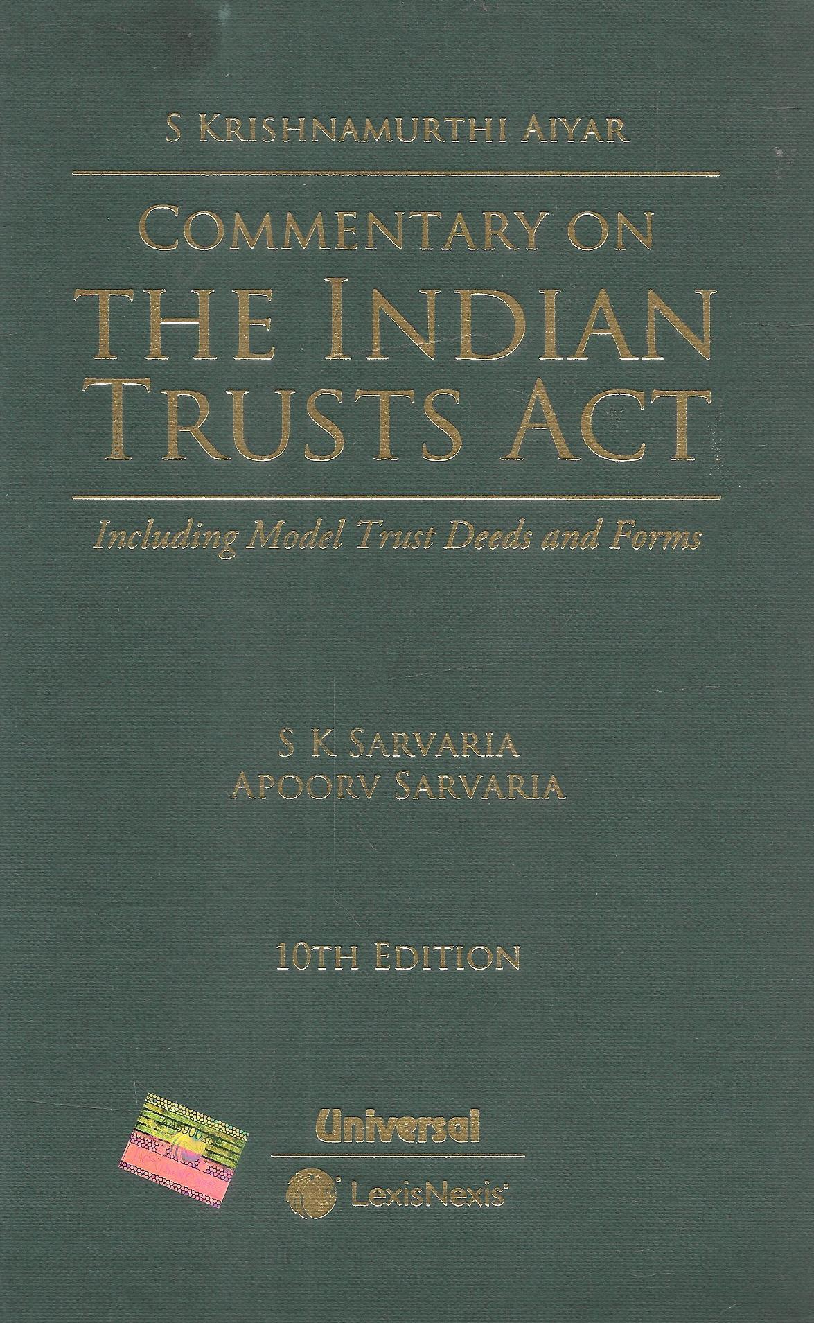 Commentary on the Indian Trusts Act