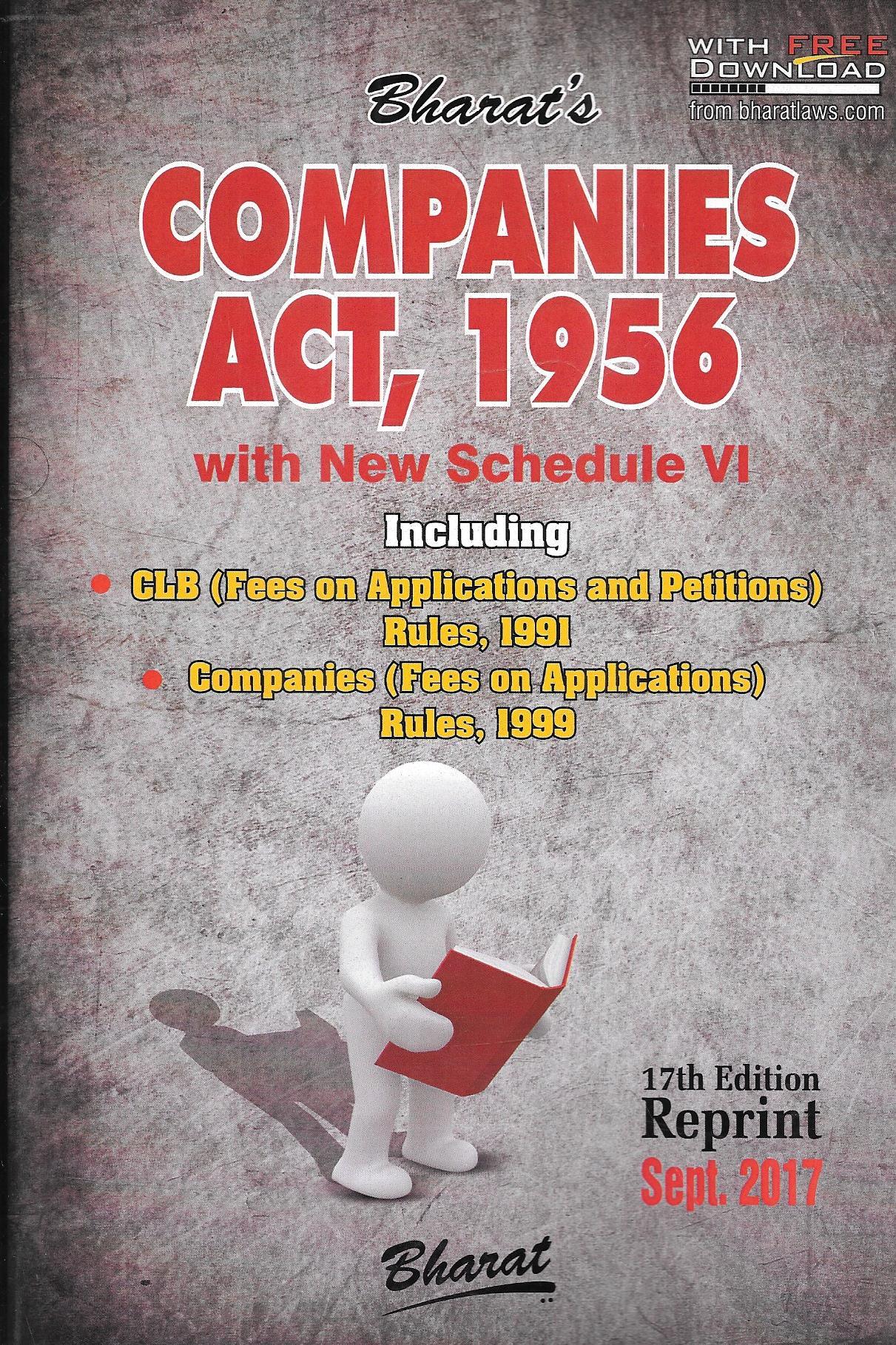 Companies Act, 1956 With NEW Schedule VI