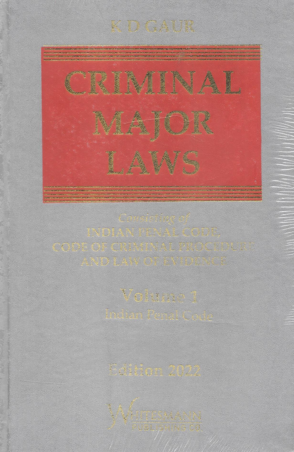 Criminal Major Laws (In 2 Vol.)