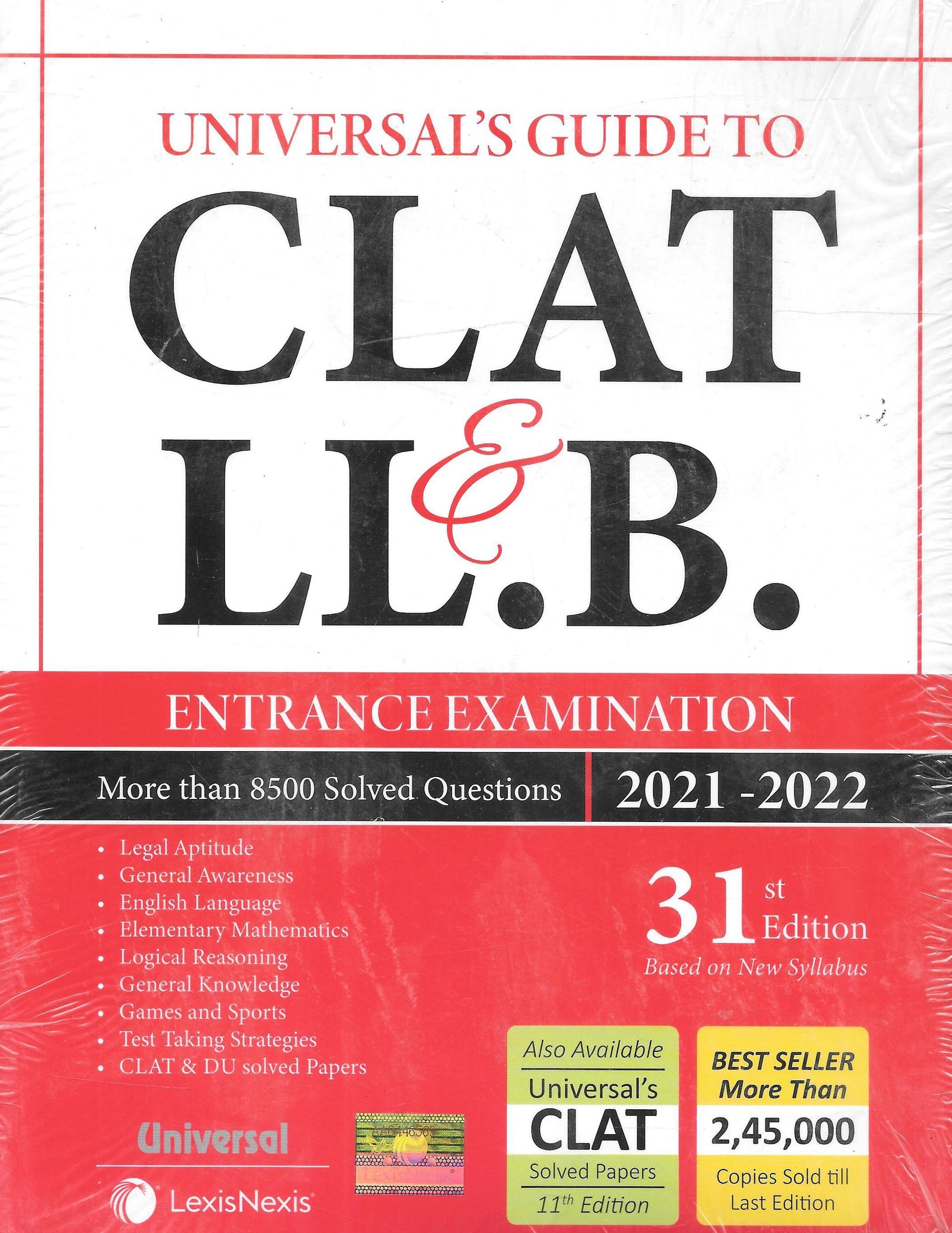Guide to CLAT & LL.B. Entrance Examination 2021-22 - M&J Services