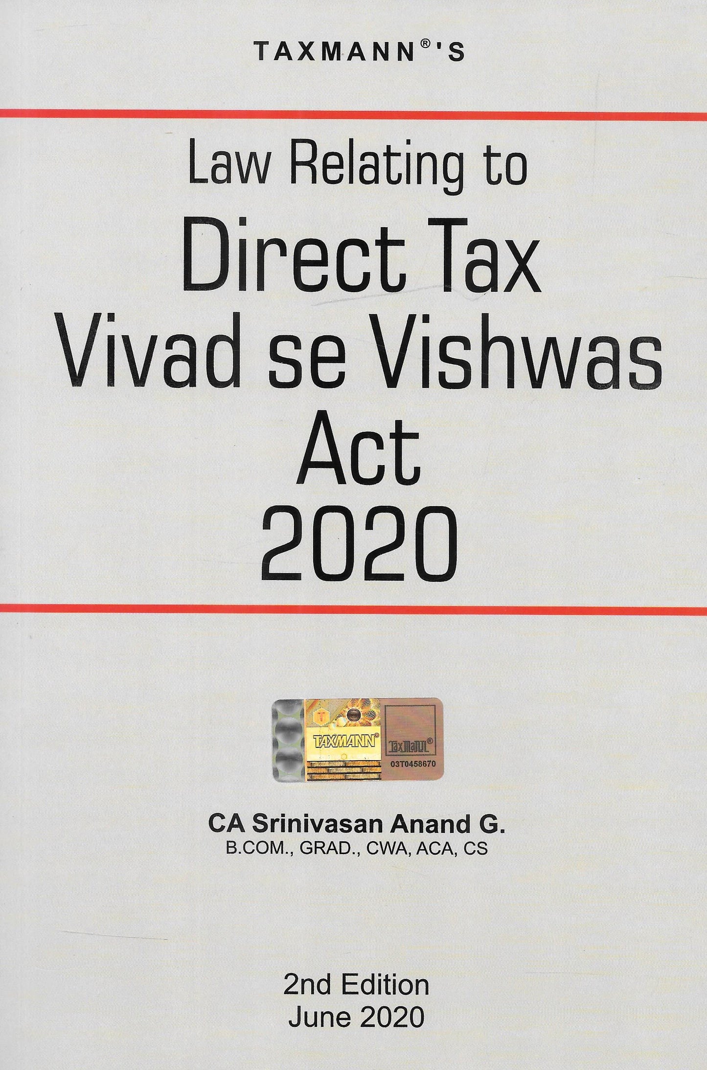 Law Relating to Direct Tax Vivad se Vishwas Act 2020