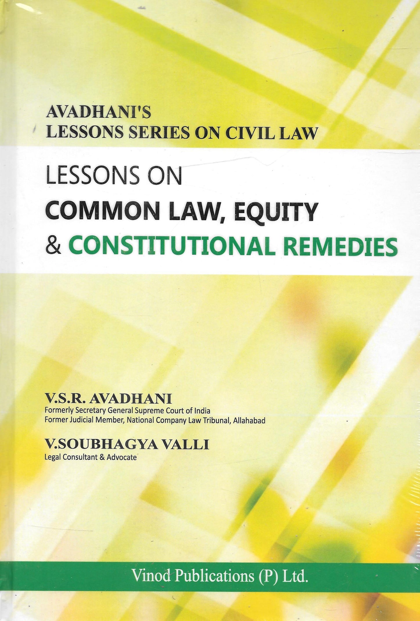 Lessons on Common Law, Equity and Constitutional Remedies