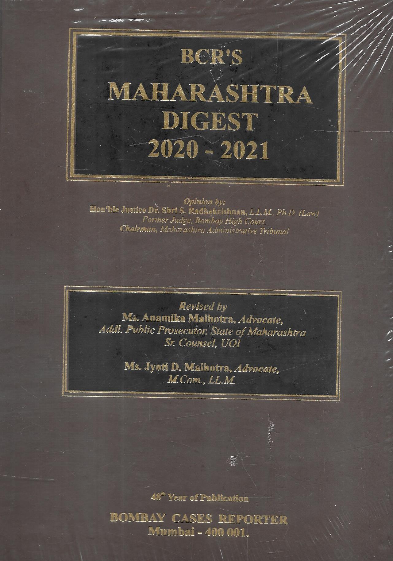 Maharashtra Digest 2020-2021 - M&J Services
