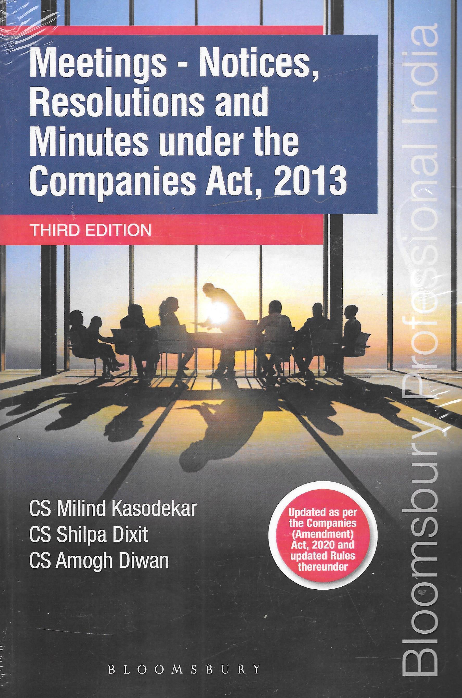 Meetings- Notices, Resolutions and Minutes under the Companies Act, 2013 - M&J Services