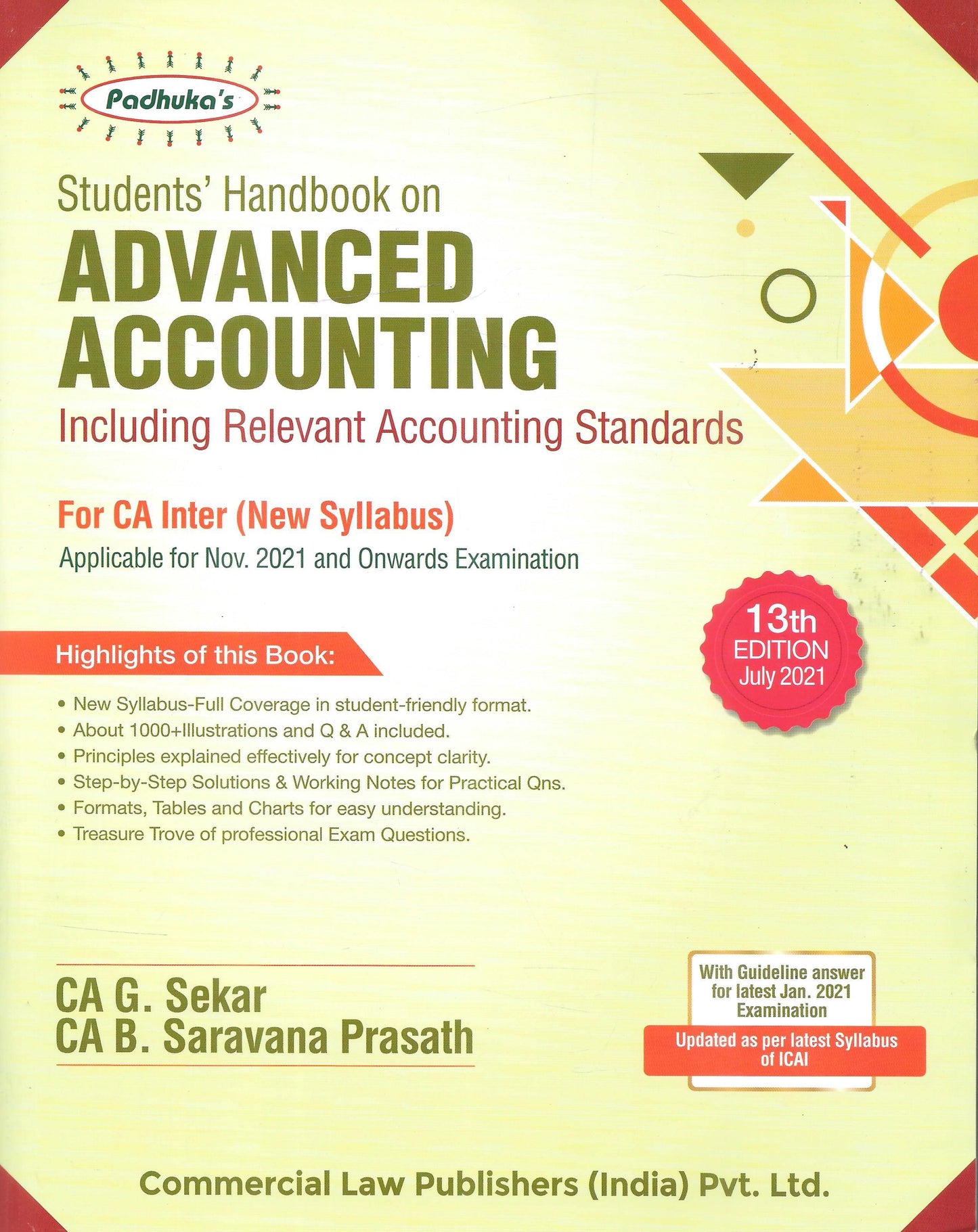Padhuka Student Handbook on Advanced Accounting - M&J Services