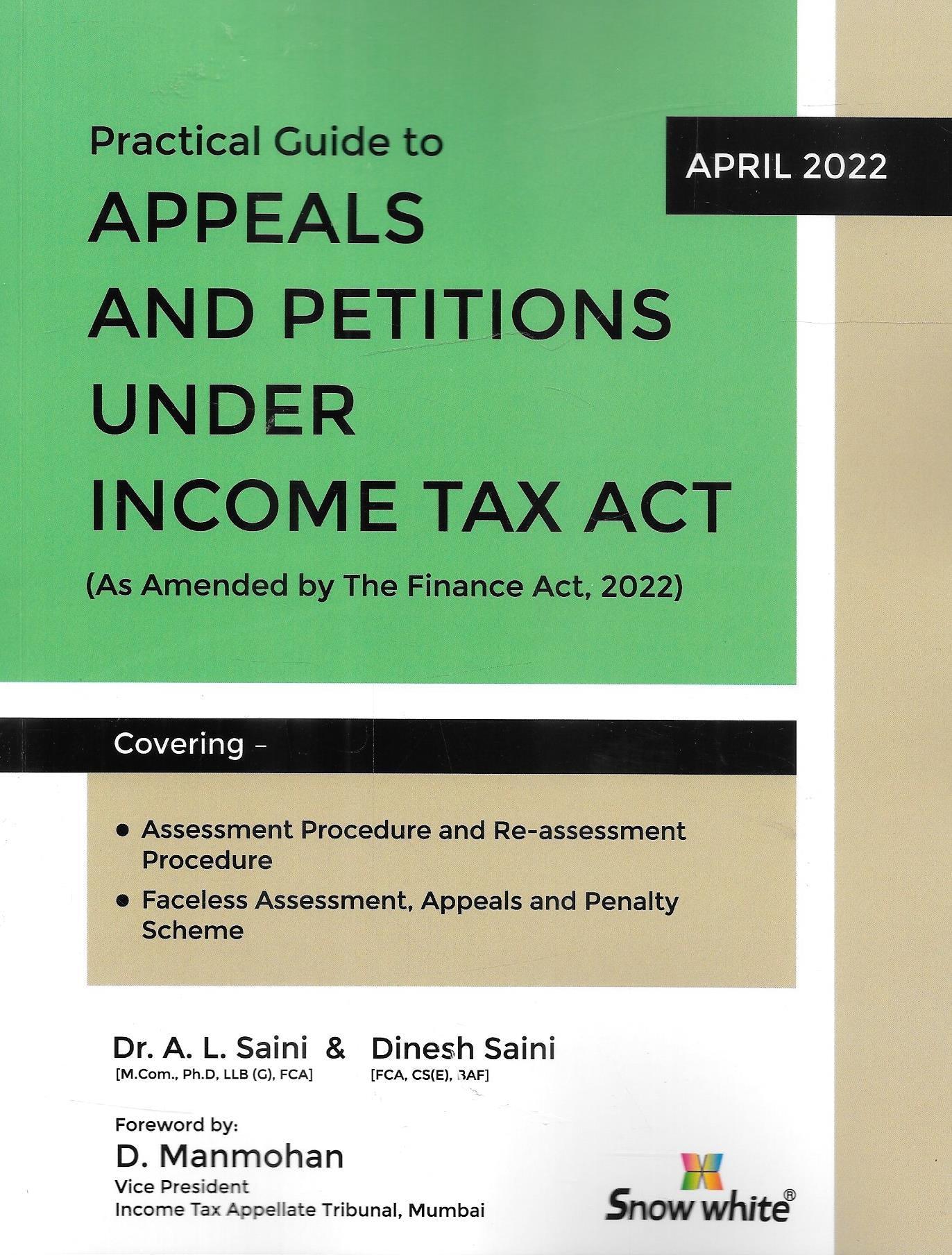 Practical Guide To Appeals And Petitions Under Income Tax Act - M&J Services