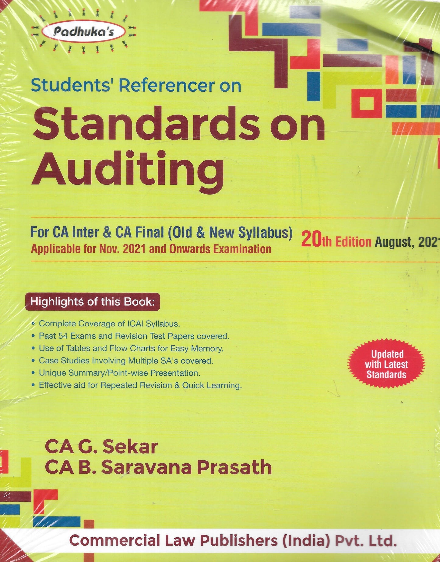 Students Referencer on Standards on Auditing - CA Inter and CA Final