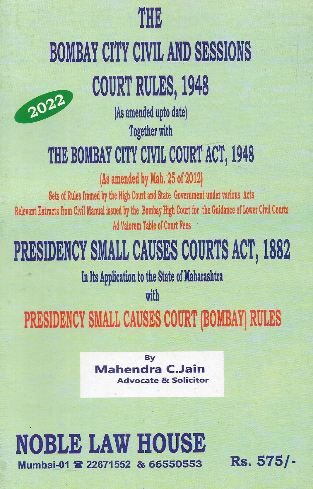 The Bombay City Civil and Sessions Court Rules, 1948 - M&J Services