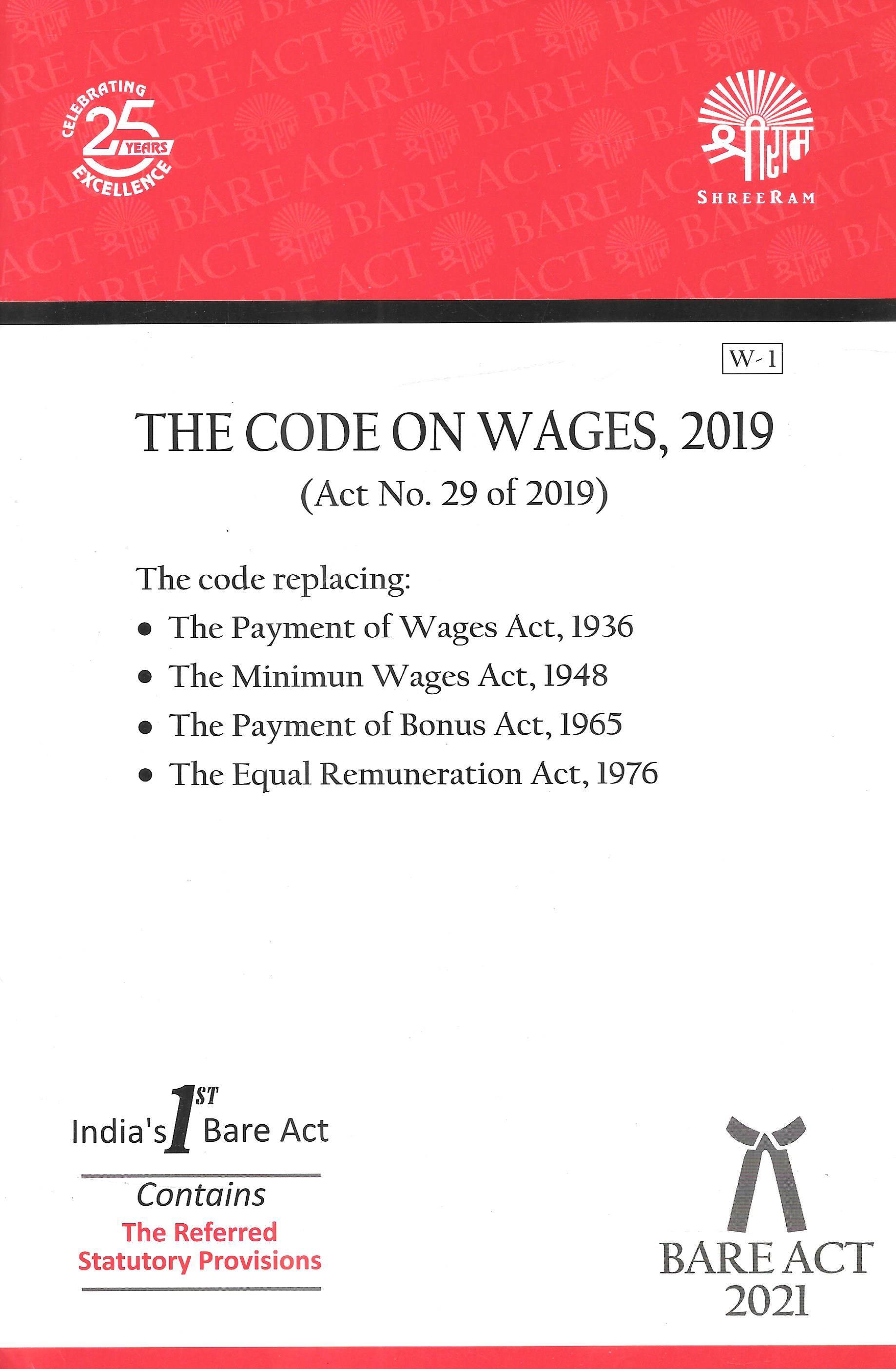 The Code of Wages, 2019 - M&J Services