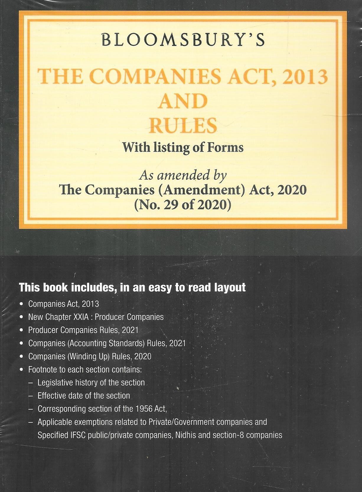 The Companies Act, 2013 and Rules, 6e - M&J Services