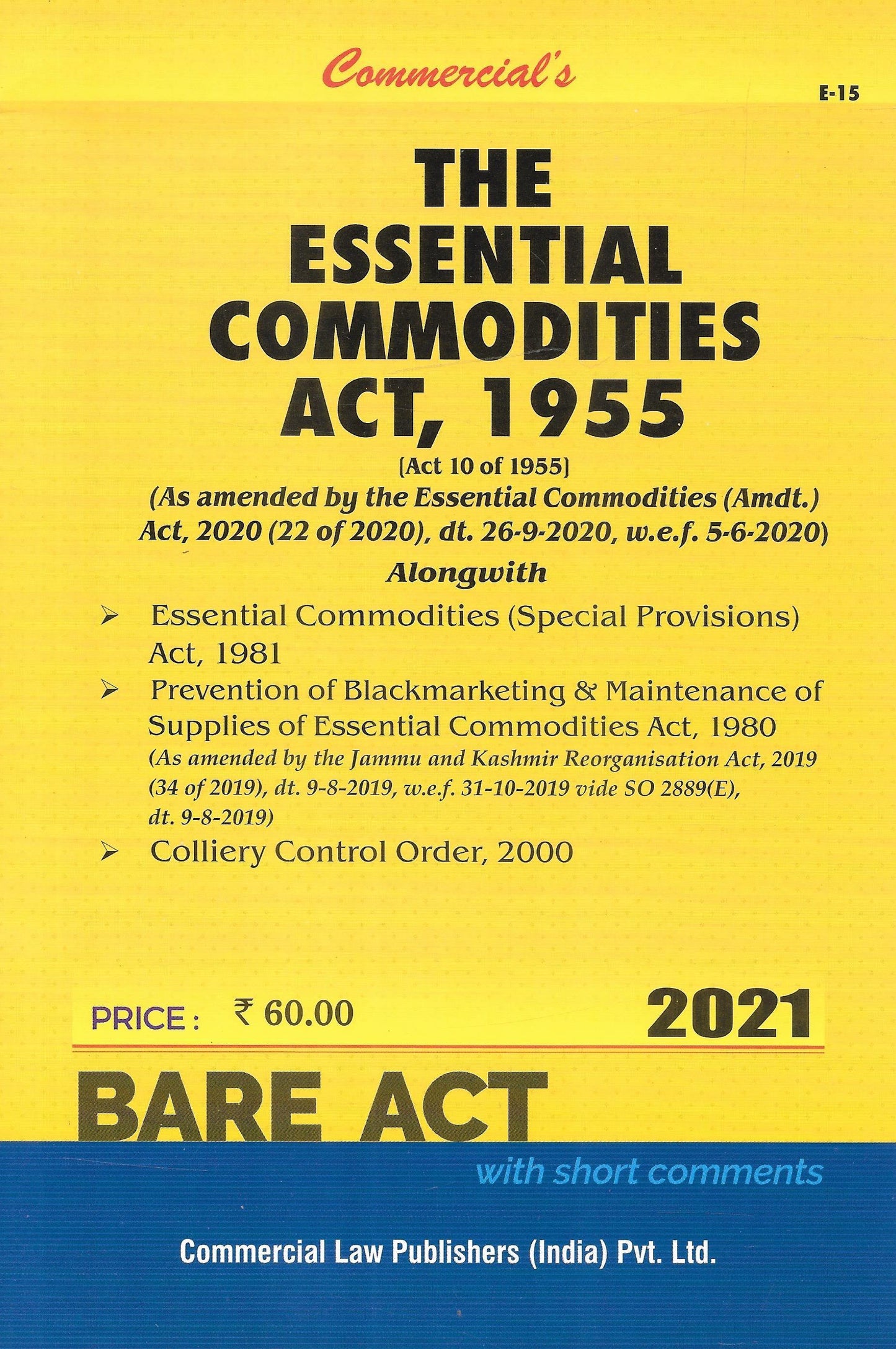 The Essential Commodities Act
