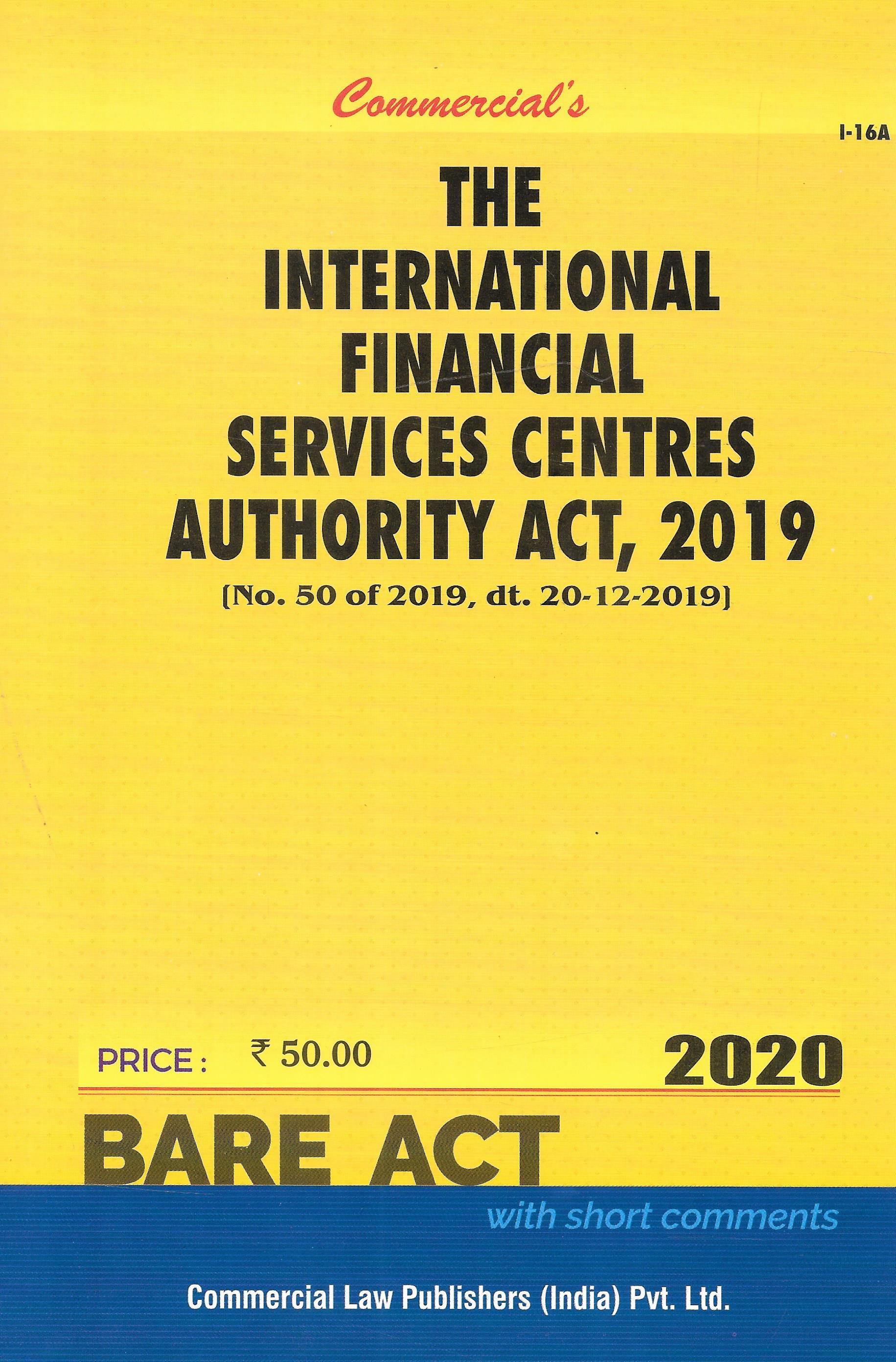 The International Financial Services Centres Authority Act, 2019 - M&J Services