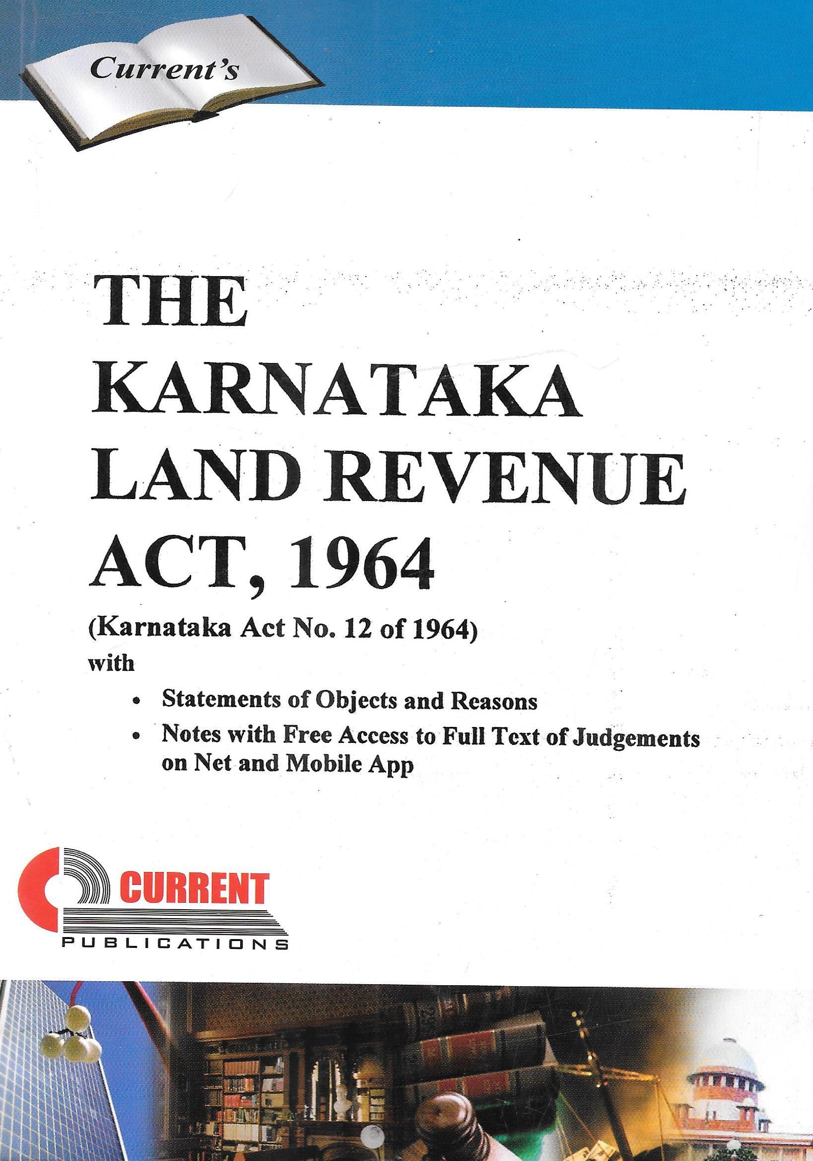 The Karnataka Land Revenue Act, 1964 - M&J Services
