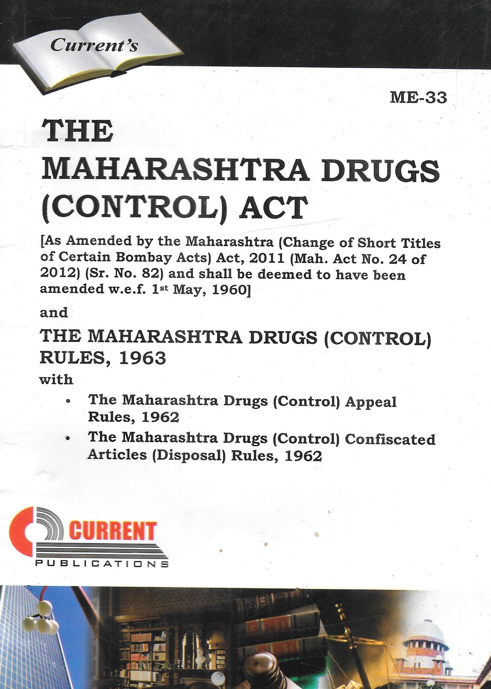 The Maharashtra Drugs (Control) Act - M&J Services